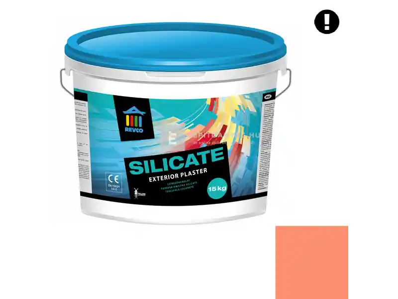 Különleges ajánlat Revco Silicate Struktúra gördülőszemcsés vékonyvakolat 2 mm whiskey 4 15 kg