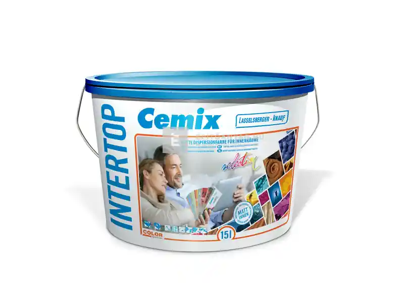 Korlátozott ajánlat Cemix 4824 InterTOP beltéri falfesték mattfehér 15 l