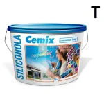 Bestseller Cemix 2733 SiliconOLA szilikon vékonyvakolat, kapart 1,5 mm 4001 white 25 kg