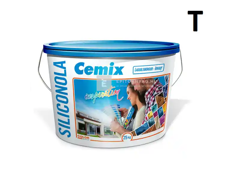 Bestseller Cemix 2733 SiliconOLA szilikon vékonyvakolat, kapart 1,5 mm 4001 white 25 kg