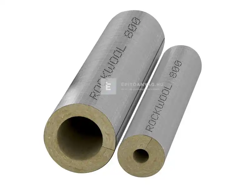 Rockwool 800 tekercselt kőzetgyapot csőhéj alukasírozással 30/48 mm, 1 m Biztonságos fizetés
