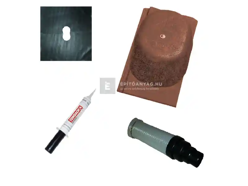 Tondach Kékes/Pilis/Pilis Max egyenesvágású csatornaszellőző szett FusionProtect antik Ne maradj le
