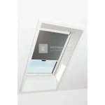 Legjobb ár Roto Designo ZRE R6/R8 74x118 cm, sötétszürke fényszűrő roló, fehér profilokkal