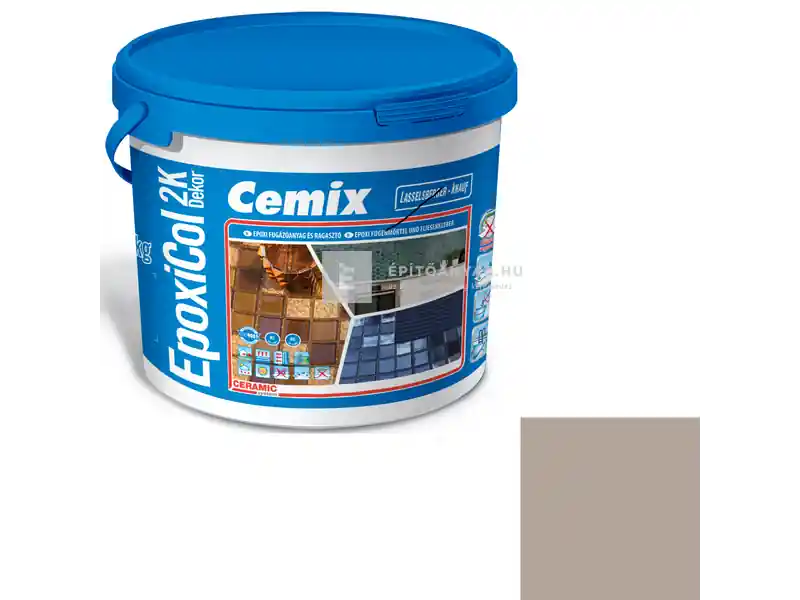Nézd meg most Cemix 8660 EpoxiCol 2K Dekor epoxi fugázó dió 7 kg
