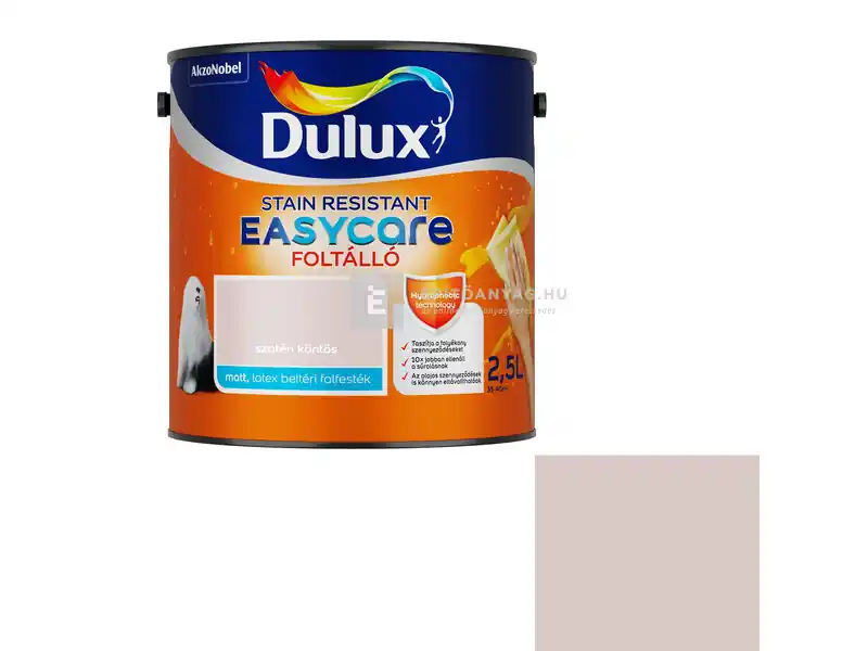 Szuper ajánlat Dulux EasyCare matt, foltálló beltéri falfesték szatén köntös 2,5 l