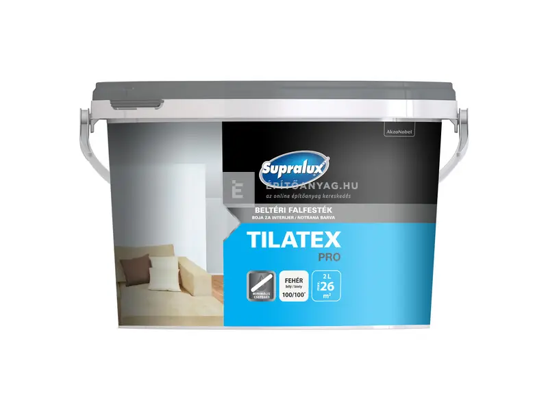 Supralux Tilatex Pro beltéri falfesték fehér 2 l Rendeld meg most