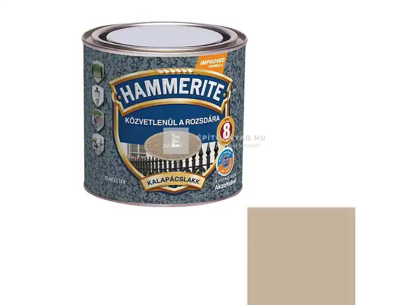 Népszerű Hammerite Közvetlenül a Rozsdára kalapácslakk arany 0,25 l