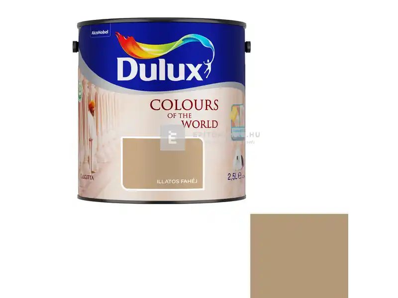 Dulux A Nagyvilág Színei matt beltéri falfesték illatos fahéj 2,5 l Kedvezmény