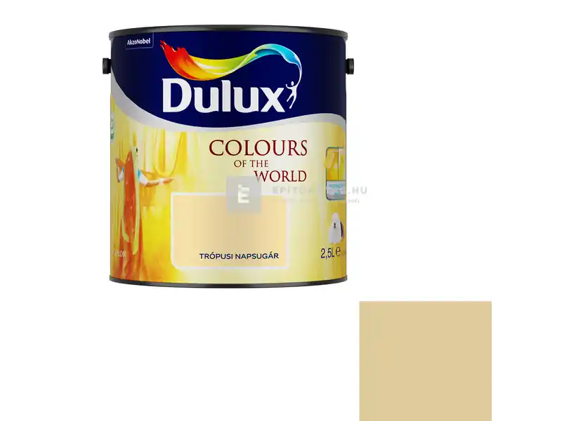 Dulux A Nagyvilág Színei matt beltéri falfesték trópusi napsugár 2,5 l Azonnal elérhető