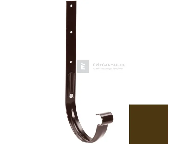 Olcsóbb Galeco PVC 150 barna száras csatornatartó, 4 mm