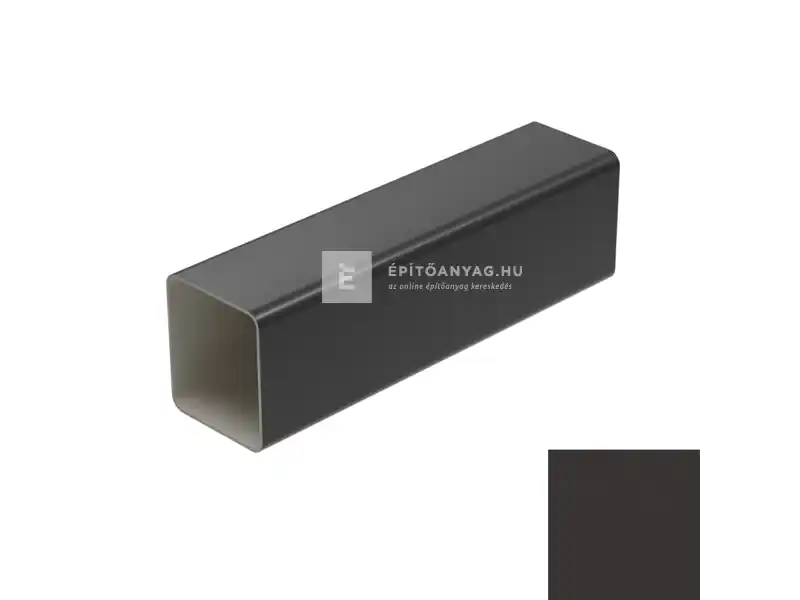 Legkelendőbb Galeco PVC2 080 grafit lefolyócső, 80x70 mm, 4 m, szögletes