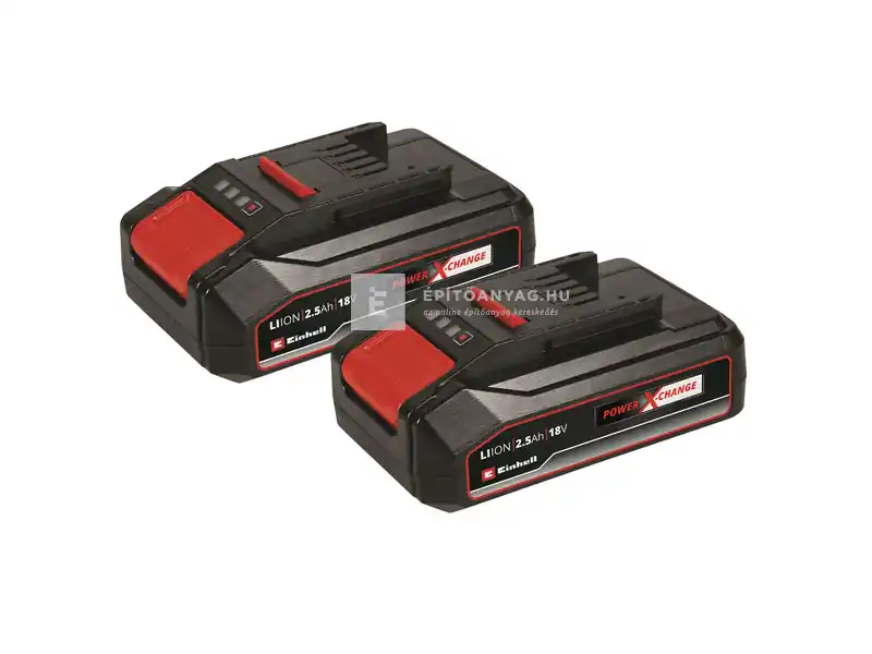 Gyors szállítás Einhell Power X-Change Twinpack Li-ion akkumulátorszett 2 db 18 V / 2,5 Ah