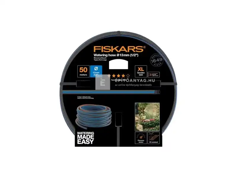 Kihagyhatatlan ajánlat Fiskars locsolótömlő 1/2", 50 m, Q4