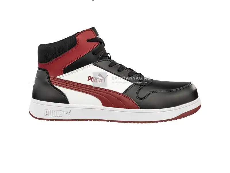 Ne maradj le Puma Frontcourt Blk/Wht/Red Mid S3L ESD FO HRO SR munkavédelmi bakancs 42