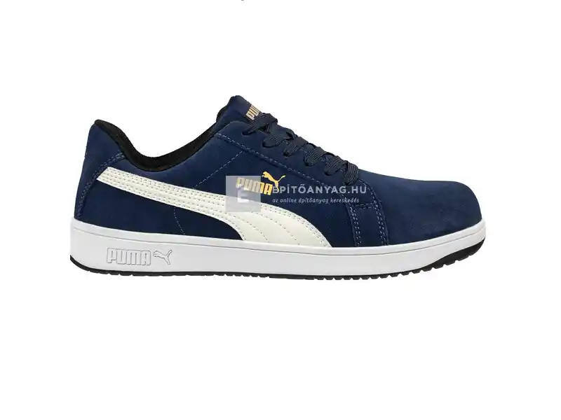 Expressz kézbesítés Puma Iconic Suede Navy Low S1PL ESD FO HRO SR munkavédelmi cipő 47