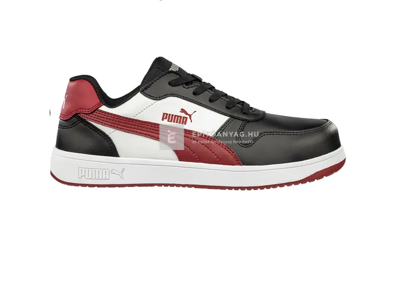 Puma Frontcourt Blk/Wht/Red Low S3L ESD FO HRO SR munkavédelmi cipő 47 Olcsóbb