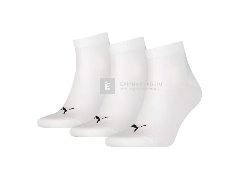Kedvezményes ár Puma unisex zokni 3 pár/csomag fehér 43-46