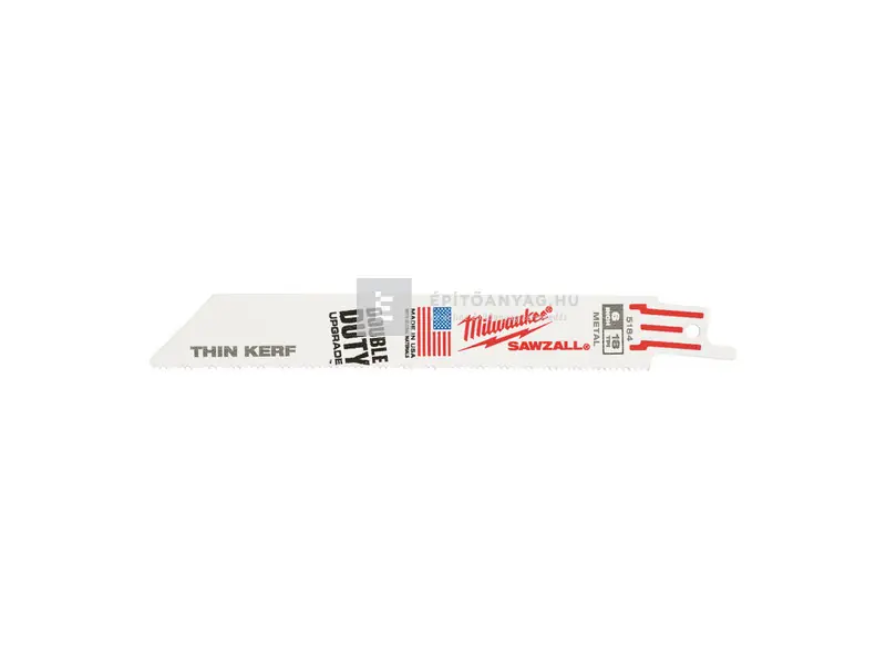 Milwaukee Sawzall Thin Kerf szablyafűrészlap, hajlékony, bimetál, kobalt 150/1,4 mm, 5 db Csak ma