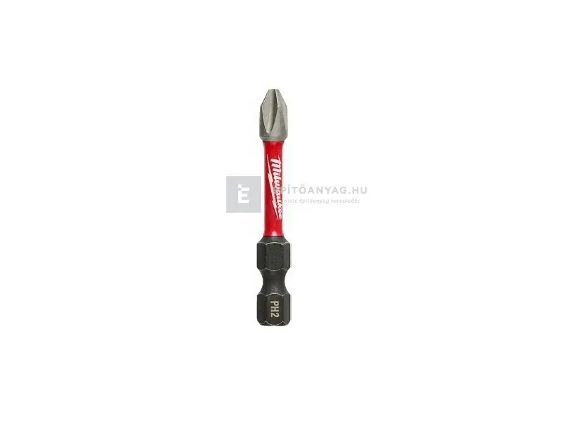 Prémium Milwaukee Shockwave bit PH2 50 mm, 10 db