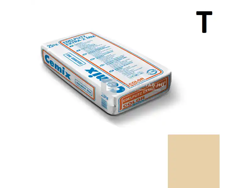 Vedd meg online Cemix 2772 Edelputz Extra nemesvakolat, dörzsölt 2 mm 4333 orange 25 kg