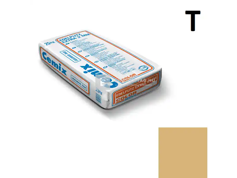Cemix 2772 Edelputz Extra nemesvakolat, dörzsölt 2 mm 4357 orange 25 kg Expressz szállítás