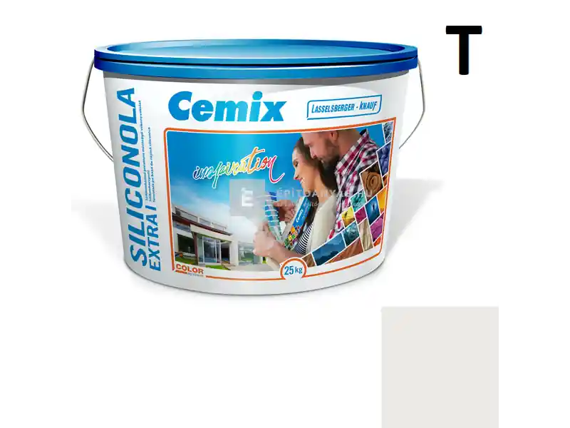 Cemix 2737 SiliconOLA Extra szilikon vékonyvakolat, kapart 1,5 mm 4181 cream 25 kg Vásárlói kedvenc