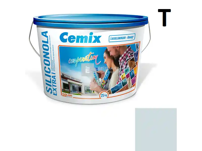 Kihagyhatatlan ajánlat Cemix 2737 SiliconOLA Extra szilikon vékonyvakolat, kapart 1,5 mm 4721 blue 25 kg