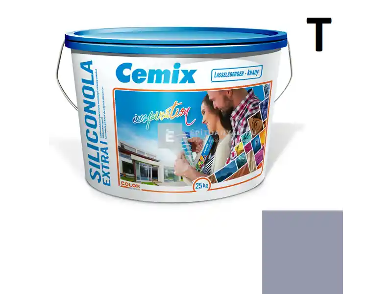 Gyors szállítás Cemix 2737 SiliconOLA Extra szilikon vékonyvakolat, kapart 1,5 mm 4759 blue 25 kg