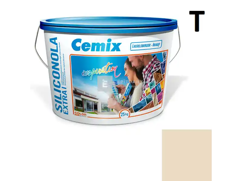 Cemix 2737 SiliconOLA Extra szilikon vékonyvakolat, kapart 1,5 mm 5173 rusty 25 kg Olcsóbb