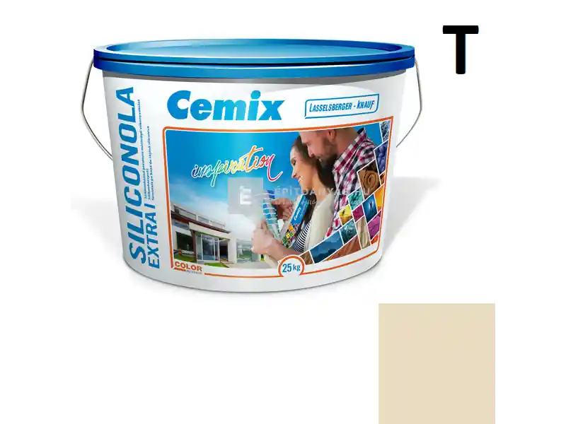 Vásárlói kedvenc Cemix 2737 SiliconOLA Extra szilikon vékonyvakolat, dörzsölt 2 mm 4341 orange 25 kg