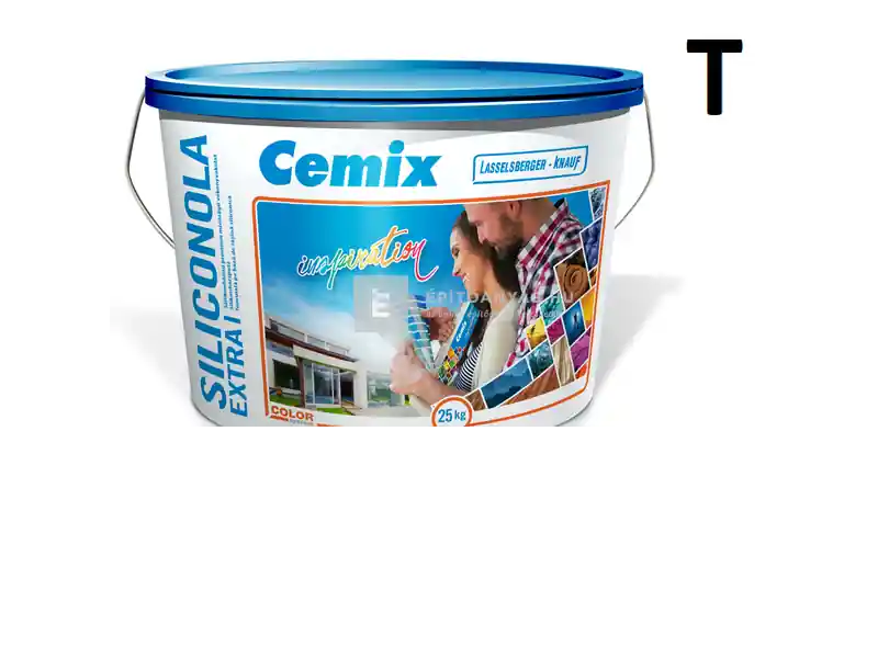 Cemix 2737 SiliconOLA Extra szilikon vékonyvakolat, dörzsölt 2 mm 4555 green 25 kg Alacsony ár