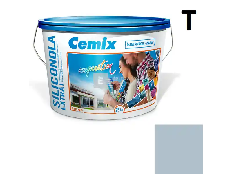 Cemix 2737 SiliconOLA Extra szilikon vékonyvakolat, dörzsölt 2 mm 4739 blue 25 kg Biztonságos fizetés