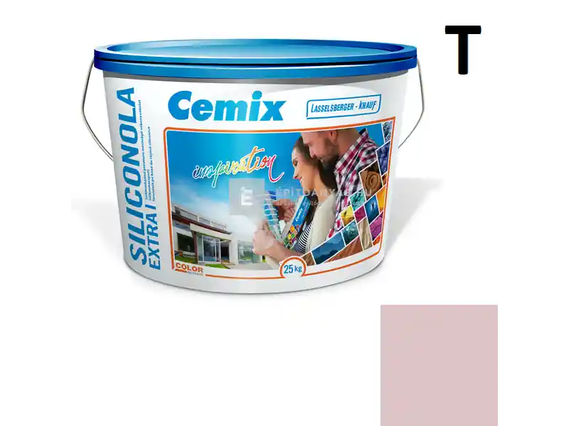 Cemix 2737 SiliconOLA Extra szilikon vékonyvakolat, dörzsölt 2 mm 5163 rusty 25 kg Vásárlói kedvenc