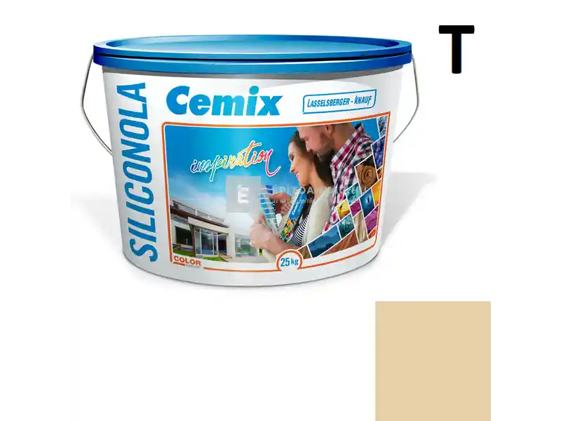 Cemix 2733 SiliconOLA szilikon vékonyvakolat, kapart 1,5 mm 4333 orange 25 kg Biztonságos vásárlás