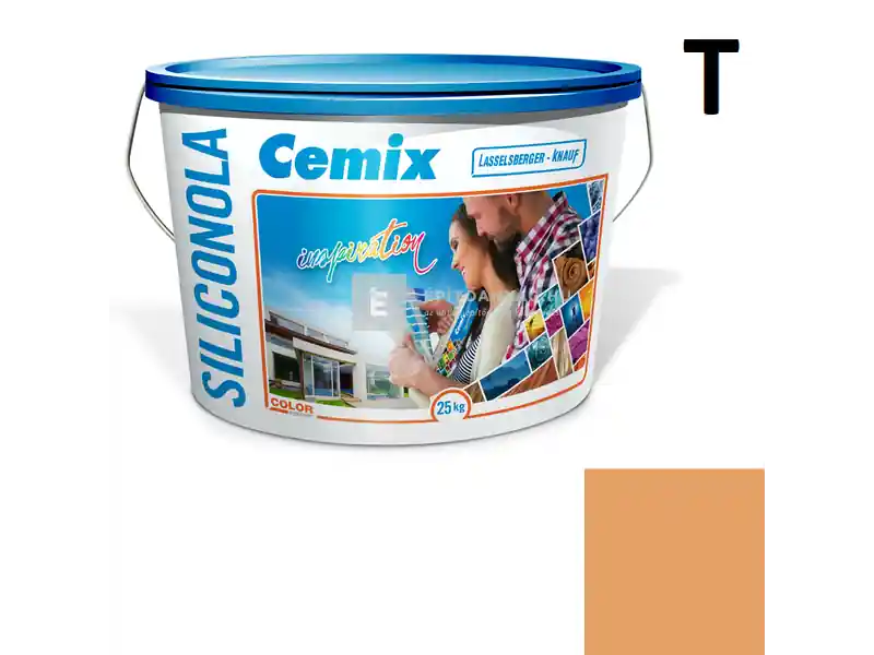 Rendeld meg most Cemix 2733 SiliconOLA szilikon vékonyvakolat, kapart 1,5 mm 4339 orange 25 kg