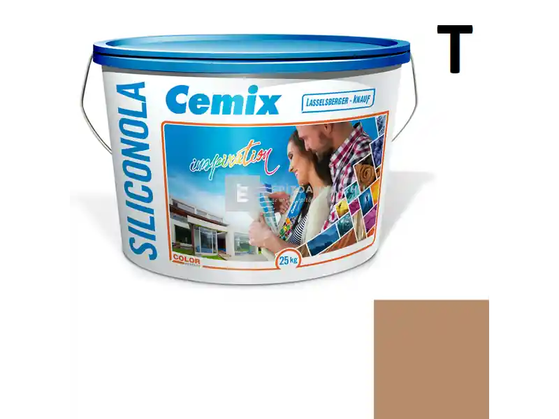 Alacsony ár Cemix 2733 SiliconOLA szilikon vékonyvakolat, kapart 1,5 mm 4965 brown 25 kg