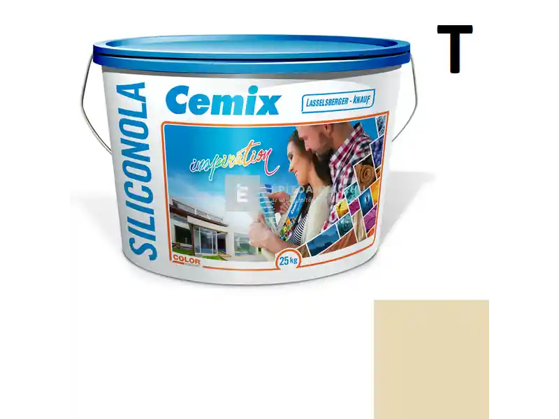 Végkiárusítás Cemix 2733 SiliconOLA szilikon vékonyvakolat, kapart 2 mm 4313 orange 25 kg