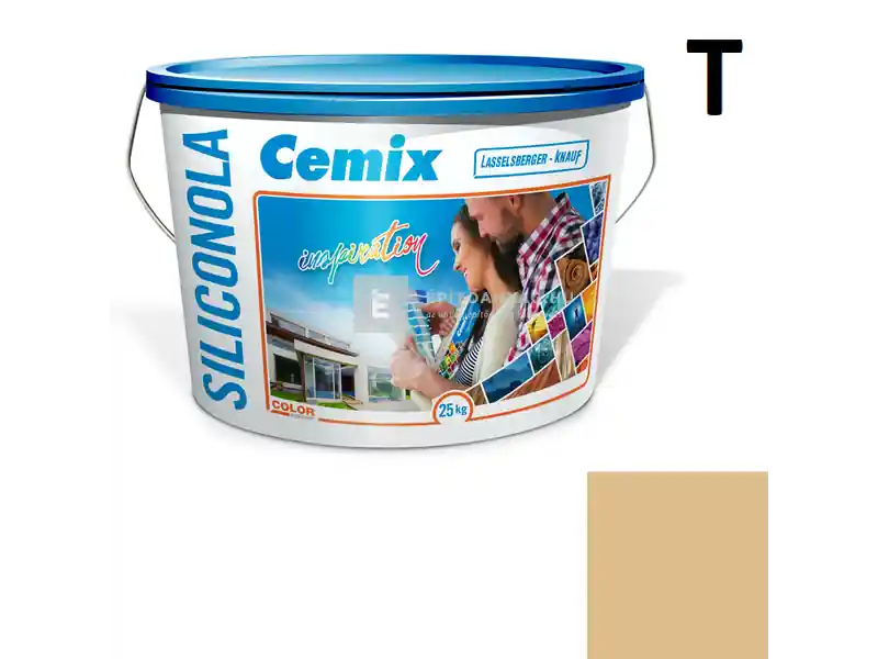 Legkelendőbb Cemix 2733 SiliconOLA szilikon vékonyvakolat, kapart 2 mm 4349 orange 25 kg
