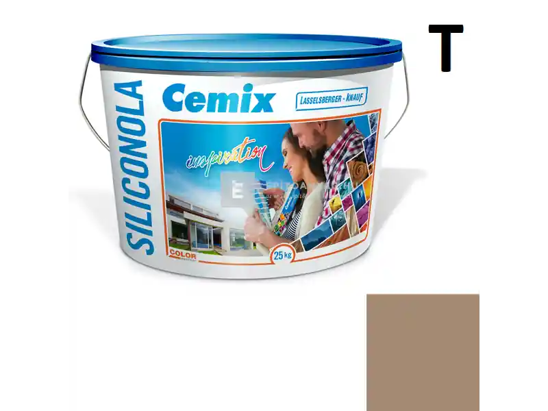 Cemix 2733 SiliconOLA szilikon vékonyvakolat, kapart 2 mm 4929 brown 25 kg Biztonságos vásárlás