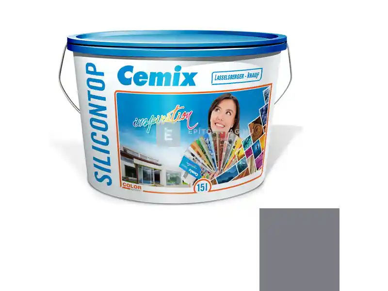 Cemix 2733 SiliconOLA szilikon vékonyvakolat, dörzsölt 2 mm 5327 rock 25 kg Különleges ajánlat