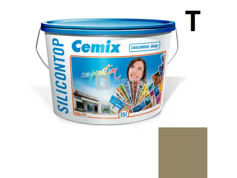 Akciós ár Cemix 2800 SiliconTOP szilikon homlokzatfesték 4559 green 15 l