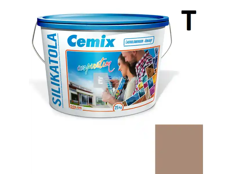 Expressz kézbesítés Cemix 2722 SilikatOLA szilikát vékonyvakolat, kapart 1,5 mm 4927 brown 25 kg