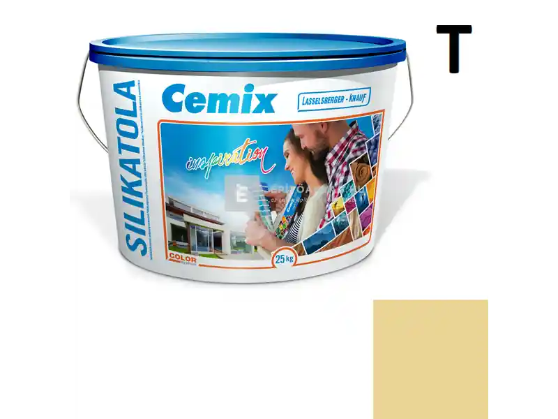 Bestseller Cemix 2722 SilikatOLA szilikát vékonyvakolat, kapart 2 mm 4325 orange 25 kg