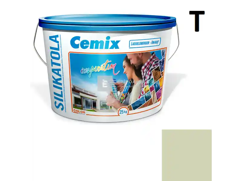 Cemix 2722 SilikatOLA szilikát vékonyvakolat, kapart 2 mm 4513 green 25 kg Biztonságos fizetés
