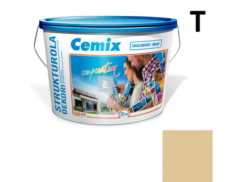 Biztonságos vásárlás Cemix 2704 StrukturOLA Dekor diszperziós vékonyvakolat, kapart 1,5 mm 4347 orange 25 kg