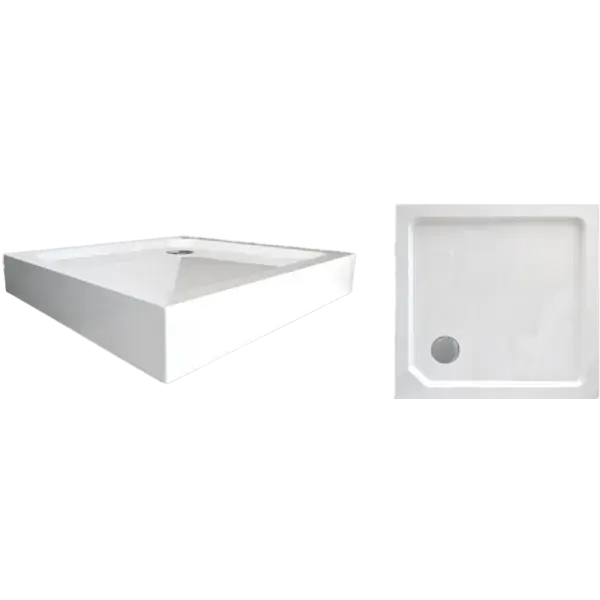 Végkiárusítás Wellis SMC magasított zuhanytálca 90x90x15 cm