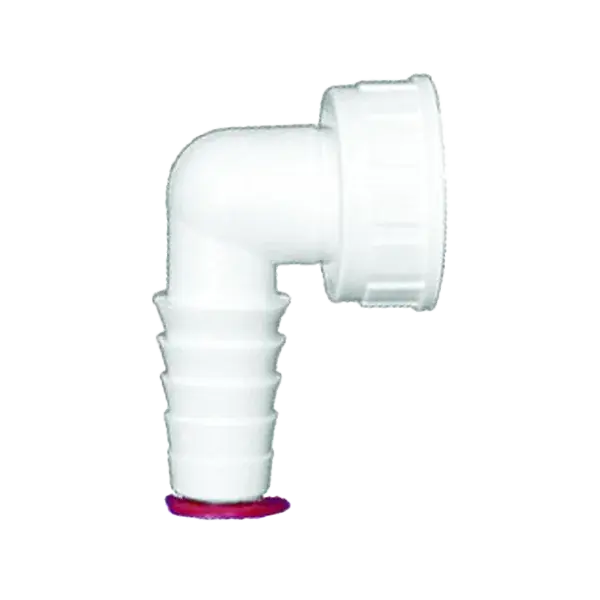 Biztonságos vásárlás HL19 mosógép tömlővég csatlakozókönyök 1"x3/4", fehér