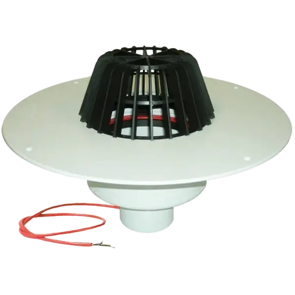 HL62.1P/1 Lapostető lefolyó DN110, PVC karimával, fűtéssel (10-30W/230V) Vedd meg online