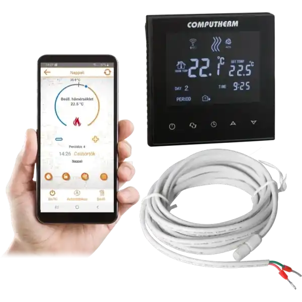 Computherm E300 Wi-Fi-s termosztát Azonnal elérhető