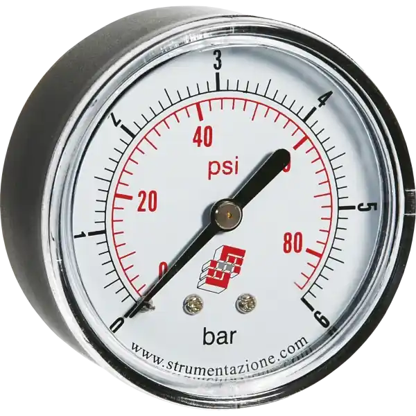 Csak ma Nyomásmérő óra 0-6 bar átmérő:63mm hátsó csatlakozás 1/4"